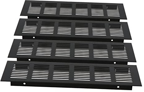 IWOWHERO Rejilla de Ventilación de Escape de Metal 4 Piezas de Aleación de Aluminio para Muebles Decoración del Hogar Solución de Ventilación