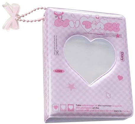 K-pop Photocard Binder - Fotoalbum Für K-pop Fotokarten, 3 Cute K-pop Photo Album Mit Schlüsselanhänger, Fan Fotokarten Sammelbuch Fotokarten Album Buch, Für Bis Zu 40 Fotokarten, Für Foto Bilder