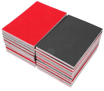 Vaguelly 18pcs Sanding Blocks Sandpaper for Wood Drywall Metal Automotive Fine Grit Sanding Sponges Polishing Pads for Car Detailing