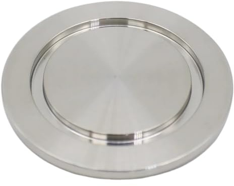 UGLYAF 304 Edelstahl Vakuum Blind Flansch KF16 25 40 50 Vakuum Blockieren Platte Flansch Abdeckung Platte Vakuum KF Blind Platte(KF40)