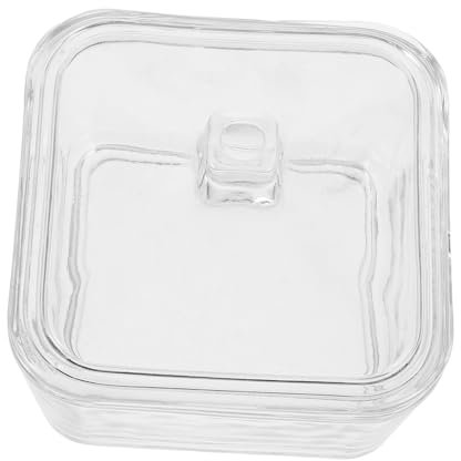 BESTOYARD Pot à Sucre Verre Transparent Avec Couvercle Hermétique Récipient Élégant Pour Cubes De Sucre Conserve La Fraîcheur Pour Cuisine Et Bureau Stockage Pratique Pour Café