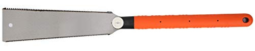 HETHLIF Japanese Pull Saw, Japanese Saw Hand Long Handle Manual Operation Handsaw Tool Accessory 10 Inch Alloy Steel Double Sided Woodworking for Hardwoods, Softwoods