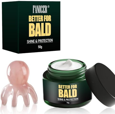 50ml Crème de Soin du Cuir Chevelu, avec peigne, Crème calvitie nourrissante, Soin du Cuir Chevelu sec pour les Chauves, Hydratante, Soins du cuir chevelu de qualité supérieure