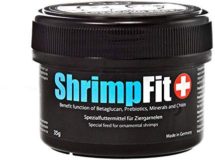 GlasGarten ShrimpFit | 35g – Spezialfutter für Ziergarnelen, Immunbooster für verbesserte Abwehrkräfte, enthält wichtige Wirkstoffe wie Beta-Glucane, Mineralien & Chitin