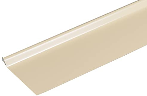 Bande de rive astragale ALUMINIUM SABLE - 2M - Dimension du profilé 200 mm