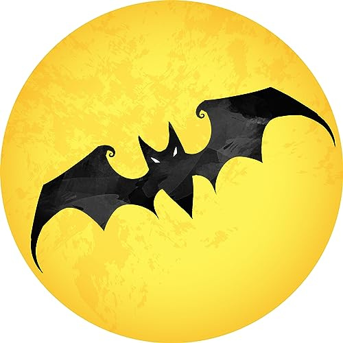 Essbarer Tortenaufleger Fledermaus // Tortendekoration Halloween // Grusel // 20cm (Zuckerpapier)