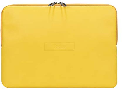 Tucano - Today Sleeve, Custodia Cover per Laptop 13 Pollici, 14 Pollici, Cover Porta PC Protettiva in Similpelle, Memory Foam