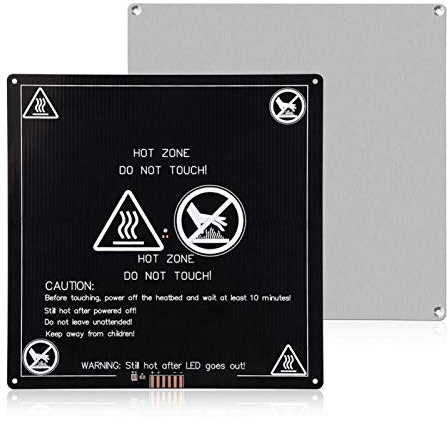 Thermistance intégrée USB 12V 220x220mm lit chauffant à plaque chauffante en aluminium pour imprimante 3D