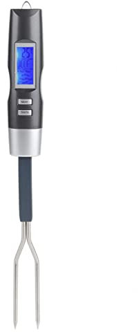 Meat Thermometer, Digital BBQ Meat Thermometer Fork Grill Fork with LCD Disply