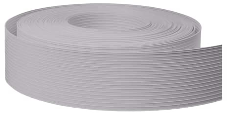 FORTENA Sichtschutzstreifen PP für Zäune Classice Line 4,75cm x 50m in fünf Farbe, Sichtschutzband mit Form Classic, optimaler Sichtschutz für Ihren Zaun (RAL 7040 (Hellgrau))
