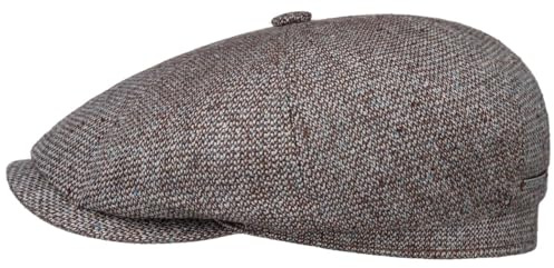 Stetson Winhall Silk Flatcap Mehrfarbige Klassische Schirmmütze mit Baumwollfutter Ballonmütze aus Seide Made in Germany Herren Frühjahr Sommer