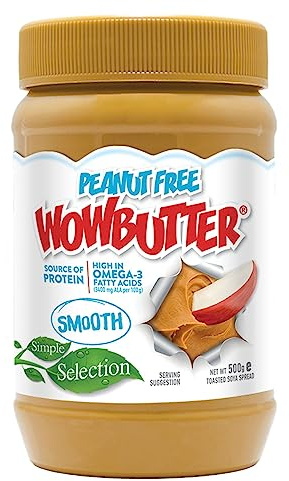 WOWBUTTER Smooth Toasted Soya Spread 500g | Peanut Butter Alternative