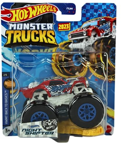 Hot Wheels Monster Trucks 2023 Échelle 1:64 Back to Basics 2/6 Night Shifter