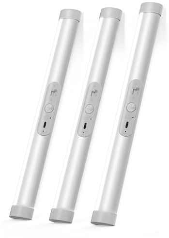 Joyzy Automatic Motion Sensor Closet Lights with Eye-Protection Design, LED Beads for Under Cabinet Wireless Lighting, Rechargeable Night Lighting for Wardrobe Pantry Light Closet Lighting