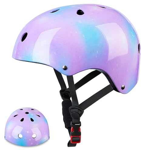 Unicorn Castle Fahrradhelm Kinder zu Radsport Niedliche Cartoon Kinderhelm für Fahrrad Skateboard Rollschuh für Mädchen Verstellbare,3-8 Jahre