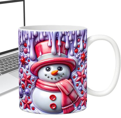 350 Ml Tassen Mit -Effekt Keramik Weihnachtsmann Kaffeetasse Weihnachtstasse,Weihnachts-Tischdekoration – Weihnachtsmann-Tasse, Kaffeetasse, Weihnachts-Trinkbecher, Kaffeetasse