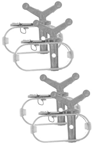 POPETPOP 4 Pièces Tendeur de Fil câble treuil Les Bretelles Trousse Mini Tendeur de Treillis Tendeur de Corde en Acier Pinces pour Couverture de Piscine tendeur Robuste Acier a3 Silver