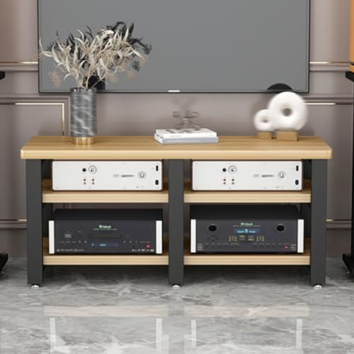 YHWKGZ Rack Hi Fi, Mobile Stereo Hi Fi Rack Hi Fi for Supporti AV, Multilivello Cabinet Audio Hi Fi, for Lettore Dvd/DJ/Supporto per Giradischi Rack per teatro(46.6x25.5)