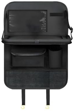 Adunsiaoto Organiseur De Siège Auto, Rangement Auto Accessoire Interieur, Organisateur Siege Avec Plateau, Protege Siege Pour Tablette Ipad, Rangement Siege Arriere Organisateur Voiture Multifonction