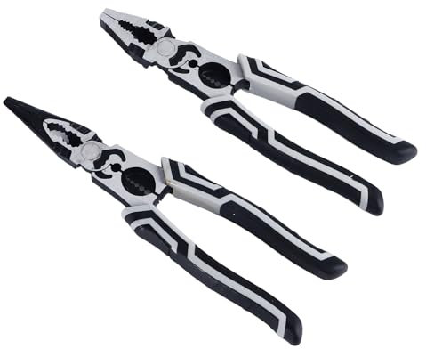 Crafting Wire Cutter Needle Nose Pliers Set 9in Multifunctional CR V Steel for Crafting Electrician Home Repair