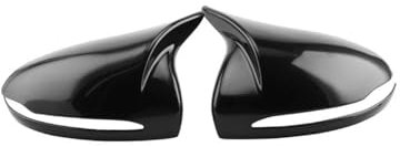 Auto Spiegelkappen Für Benz E Für GLC SC Klasse Für W205 Für W213 X253 W222 W238 Rückspiegel Seitenspiegel Abdeckung Flügelkappe Außentür Rückansicht Verkleidung Außenspiegelkappen(Gloss Black)