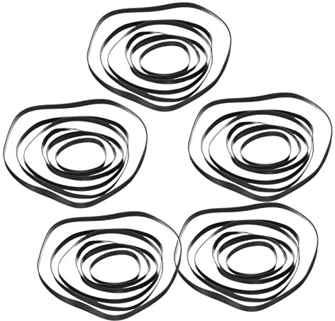 NUOBESTY 50 Stück Kassettenriemen 4mm Quadratisch Aus Gummi Ersatzriemen Für Kassettenspieler Und Recorder Langlebig Verschleißfest Für Wiedergabegeräte Und DVD Laufwerke