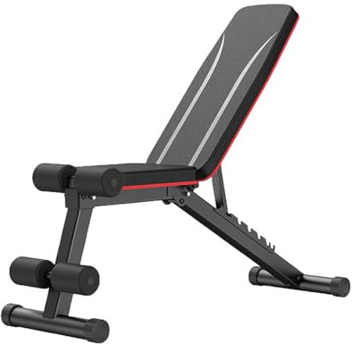 Hantelbank, Klappbare Ganzkörper-Trainingsbank, Schräg-/Neigungs-Flachbank, Geeignet For Das Home-Gym, Tragkraft 350 Kg