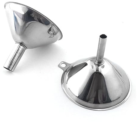 SOIMISS Embudos Mini Inoxidable Cocina Colador y Filtro para Aceite y Líquidos con Anilla para Colgar Resistente y Seguro
