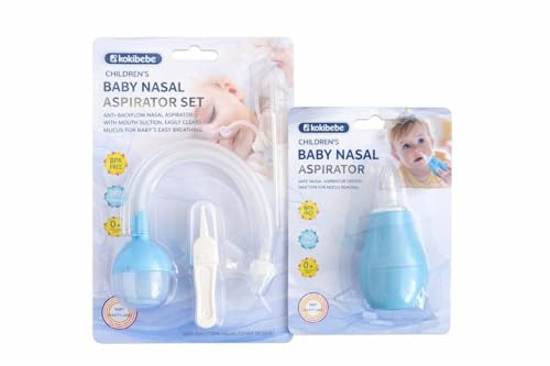 Ensemble de soins nasaux pour bébé sans BPA, irrigateur et aspirateur de type seringue, 0 mois et plus