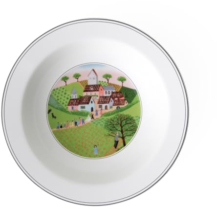 Villeroy & Boch Design Naif salladsskål – bröllop, premiumporslin, vit/färgglad, flerfärgad