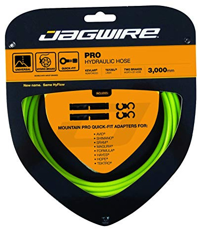 JAG WIRE HBK406 Mountain Pro Hydraulic Hose Lime Green (Hydraulic Brake Hose)