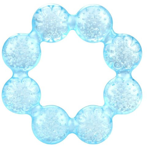 Nuby Pur Ice Bite Soother Ring Teether, Blue
