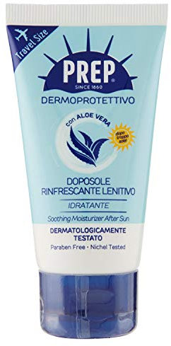 PREP, Doposole Rinfrescante Lenitivo, Sollievo Immediato, Travel Size Doposole, Dermatologicamente testato, Formato 50 Ml