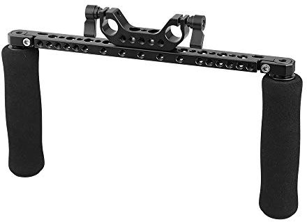 Camvate Schwammgriffe mit 15 mm Doppelstabklemme für DSLR-Kamera-Schulterstativ