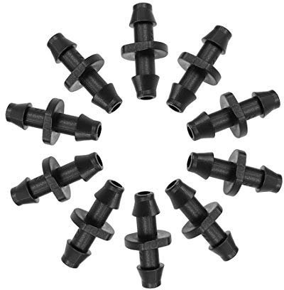 N/A Dual Barb Drip Rohrverbinder, 4/7 mm, Hose für Garten, Landwirtschaft, Bewässerungssystem, Kunststoff, 30 Stück