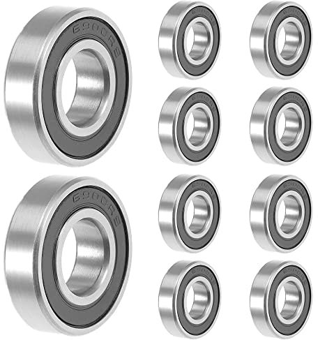10pcs 6900-2RS 10 mm x 22 mm x 6 mm Ball Bearings Rubber Seal Deep Groove double shielded Ball Bearing For Skateboarding Inline Skates Roller