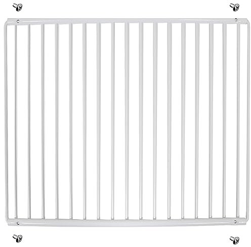 SPARES2GO Estante universal para frigorífico y congelador ajustable con brazos extensibles revestidos de plástico blanco (grande, 425 mm - 670 mm x 320 mm)