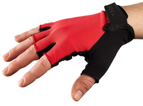 Trek Solstice Fahrrad Handschuhe kurz rot/schwarz 2025: Größe: L (9)