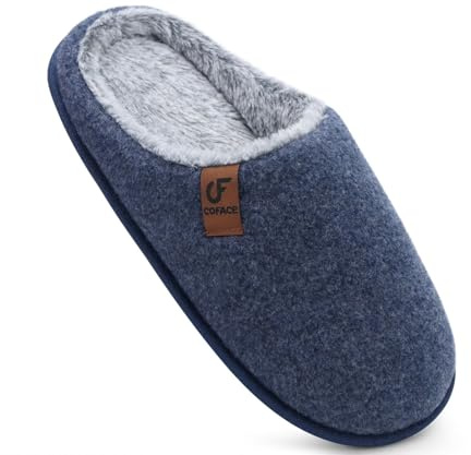 COFACE Zapatillas de Estar en Casa Hombre Invierno Fieltro Pantuflas
