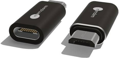 USB C auf Micro USB Adapter 2 Stück, für Datentransfer und zum Aufladen, kompatibel mit Kindle eReader, Samsung, LG, Xiaomi und viel mehr