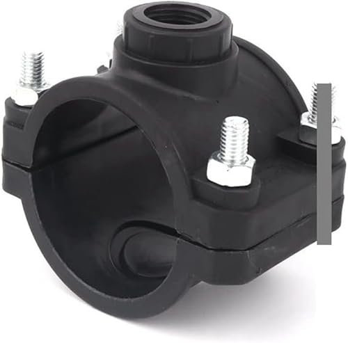XXHNBF Schlauchverbinder 1 Stück 1/2~1 Hough-Abschnittsverbinder 20~32mm PVC PE-Rohr Wassersplitter Reduzierstück T-Sattel Tropfbandverbinder(32mm 1 inch)