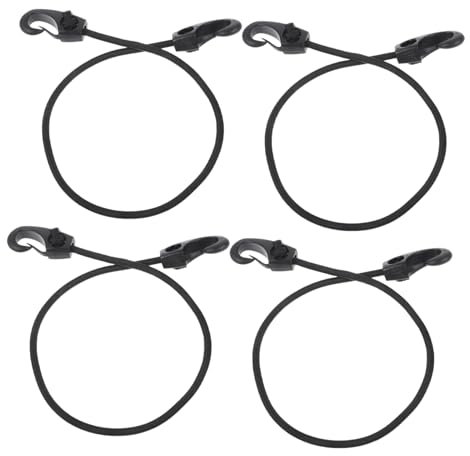 YARNOW 4piezas Gancho De Plástico Correa Elástica Gancho para Acampar Al Aire Correa De Amarre Multifunción Accesorio para Exteriores