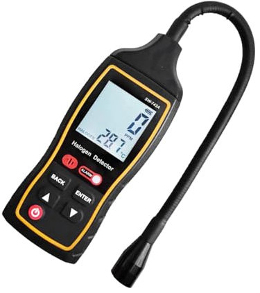Probador de fugas de gas portátil Detector halógeno Detector de fugas de refrigerante con pantalla retroiluminada