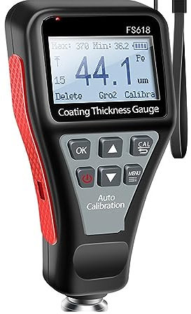 Lackmessgerät Auto, Autolack Dicke Gauge Set Digitale Led-bildschirm Dicke Tester Meter 1500Um FE/NFE Farbe Messen Werkzeuge