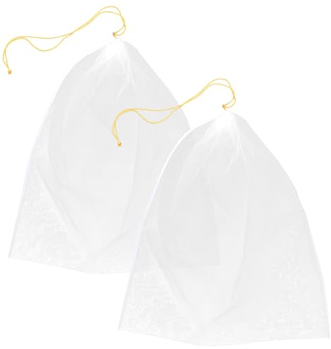 Holibanna 2 piezas Filtro de Malla Fina para Miel Bolsa de Nylon Alimenticio Reutilizable y Lavable Práctico Colador Multiusos para Cocina y Apicultura