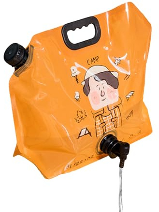 Qiwieod Borse d'Acqua per Campeggio,Borsa Acqua Portatile Piegehevole con Rubinetto - Sacca da Bere Capiente 8 Litri per Ciclismo Caccia Escursionismo Equitazione attività Sportive