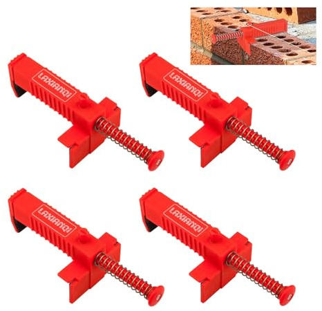 Brick Liners, 4Pcs Brick Line Runner Brick Liner Clamps Bricklaying Tools Wire Drawer Bricklaying Tool Fixer Wire Drawer Brick Line Runner Bricklaying Trowel Tool Fixer Clamps for Building