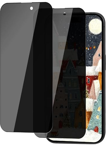 ICESPRING für Panzerglas für iPhone 15 Blickschutz, 2 Stück Anti-Spy Panzerfolie für Apple iPhone 15 Folie, 9H Härte Sichtschutzfolie für iPhone 15 Panzer Schutz Glas