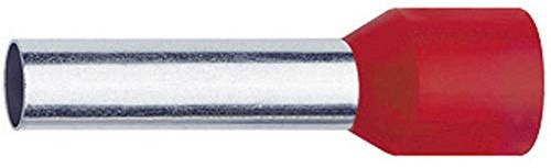 Klauke 47618 Aderendhülse 10 mm² Teilisoliert Rot 100 St.