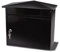 Burg-Wachter MB15BK Mersey Large Wall Mounted Galvanised Steel Post Box , Black 36x35x20cm